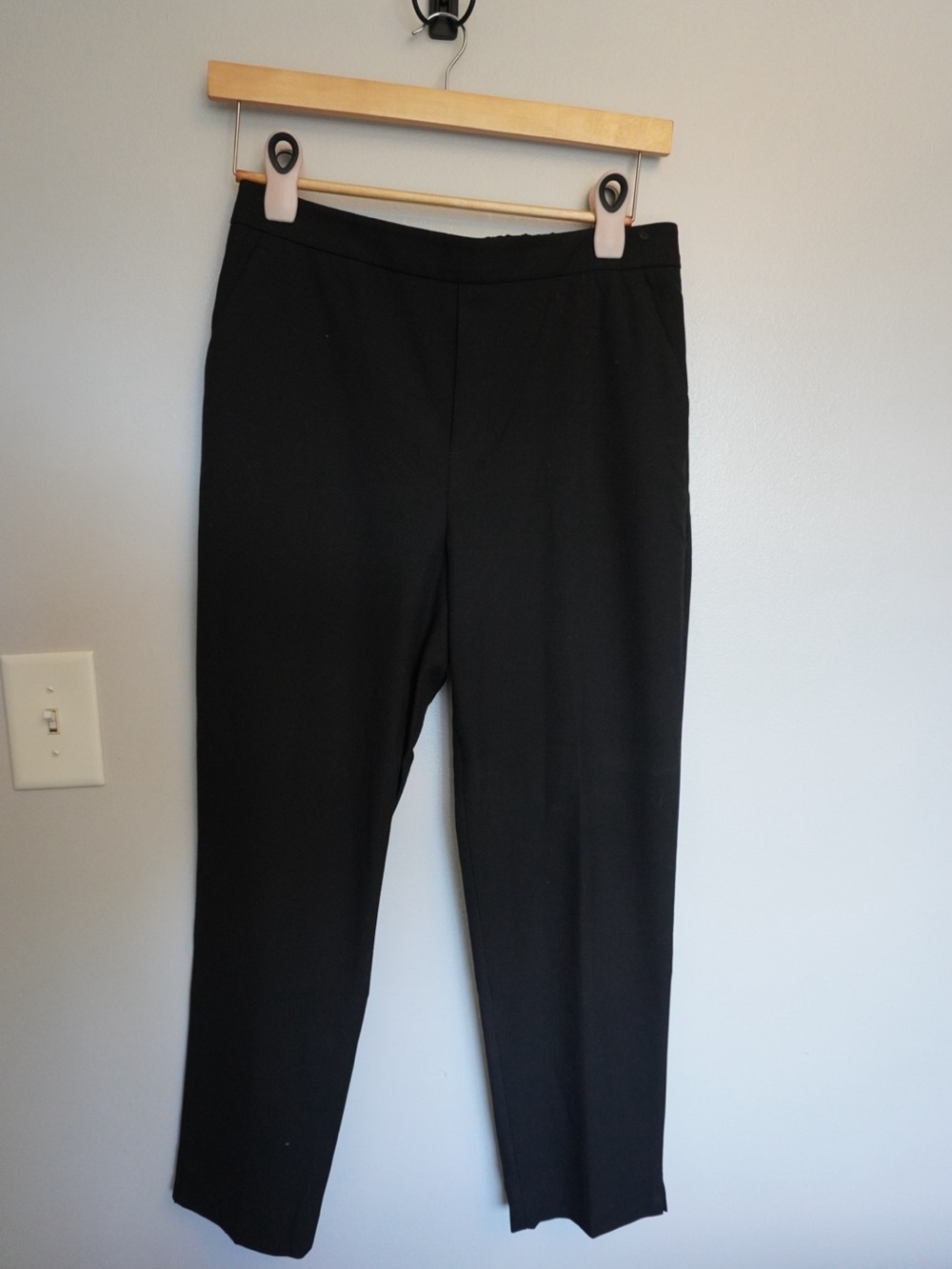 Banana Republic Black Cropped Slim Dress Pants
